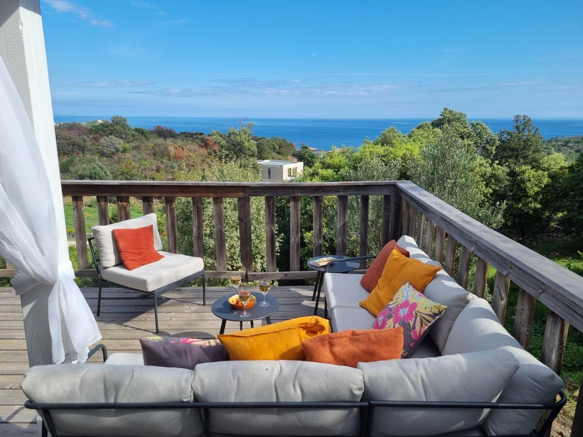 Villa Vista Mare Favone Conca Eksteriør billede